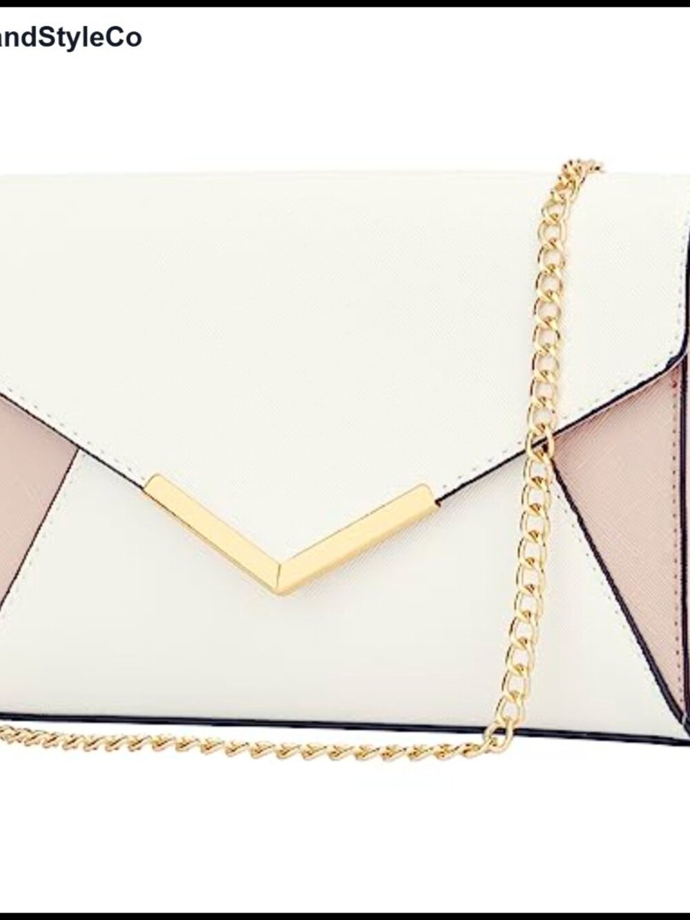 Evening Clutch Bag for Women, Faux Leather Party Handbag with Detachable Chain
